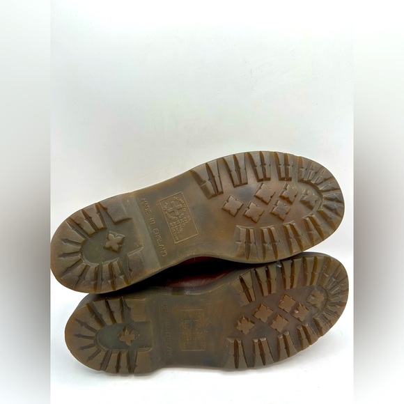 RARE Vtg Dr. Martens 3989 Made in England Wingtip Brown Brogues Oxfords Shoe 90s - Picture 11 of 14